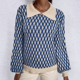 Patterned Knit Sweater - Elena