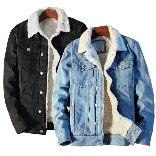 Alexander - Padded casual jacket in a denim look