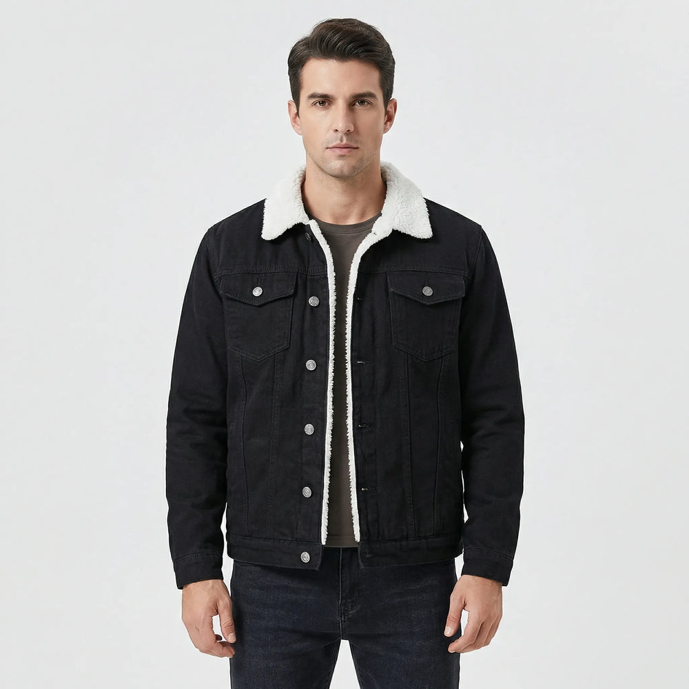 Hugo - Padded casual jacket in a denim look - 2