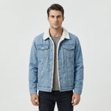 Hugo - Padded casual jacket in a denim look - 5