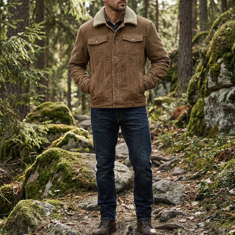 Louis - Padded Casual Jacket with Collar