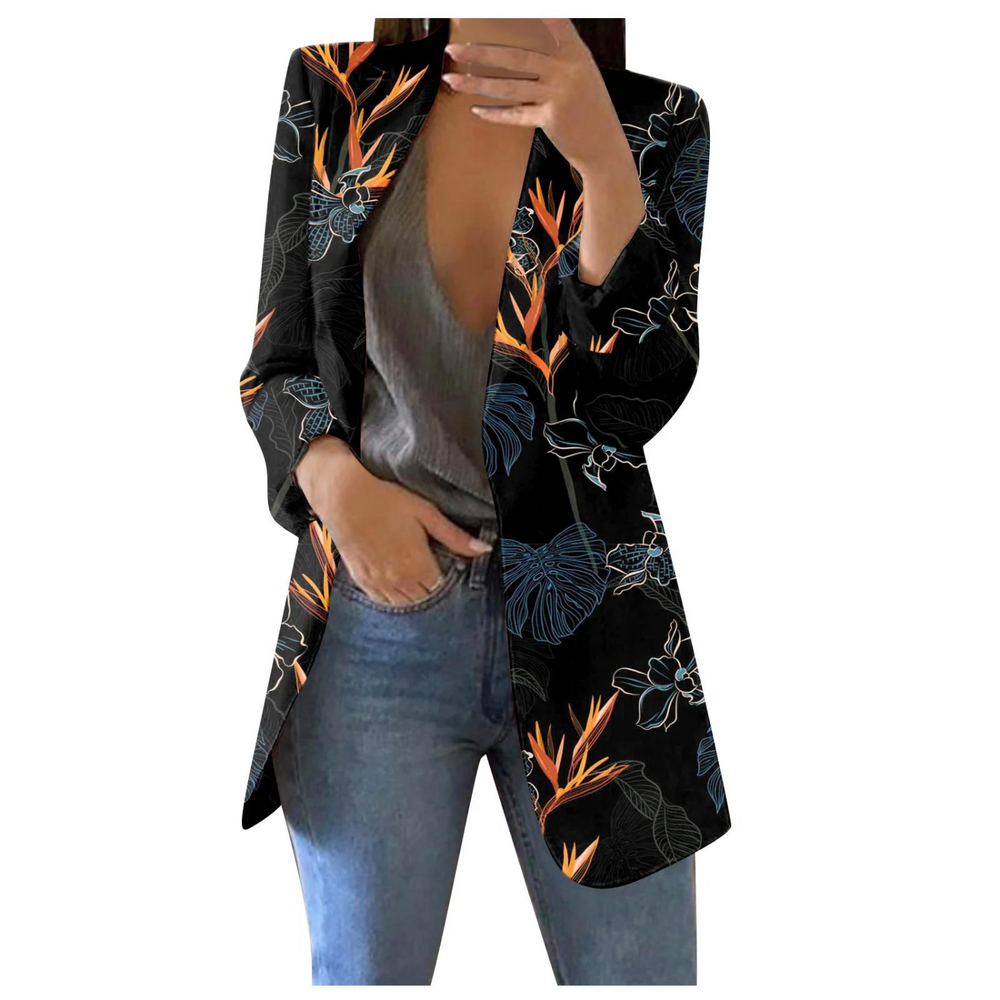 Savannah – Printed Cropped Blazer