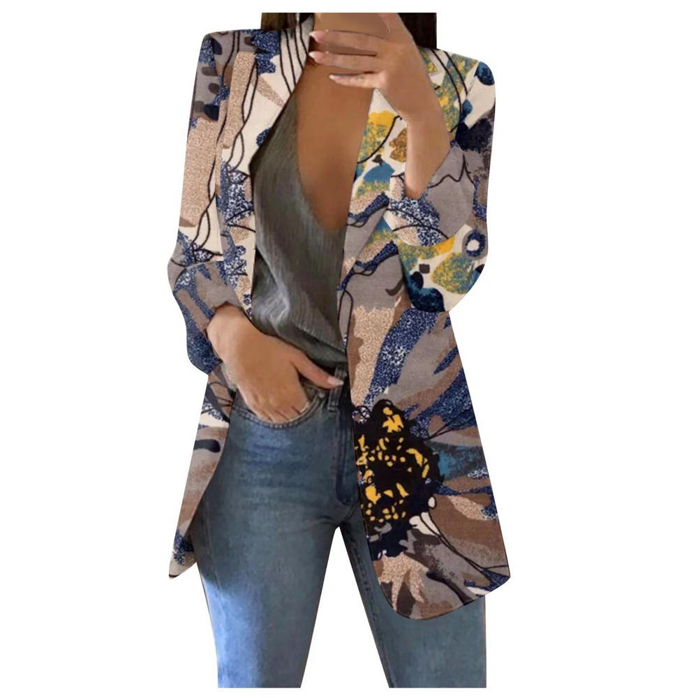 Savannah – Printed Cropped Blazer