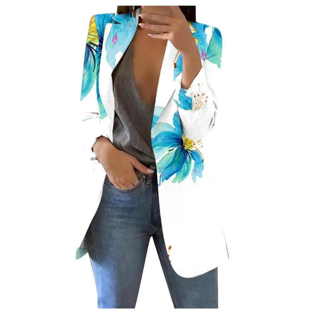 Savannah – Printed Cropped Blazer