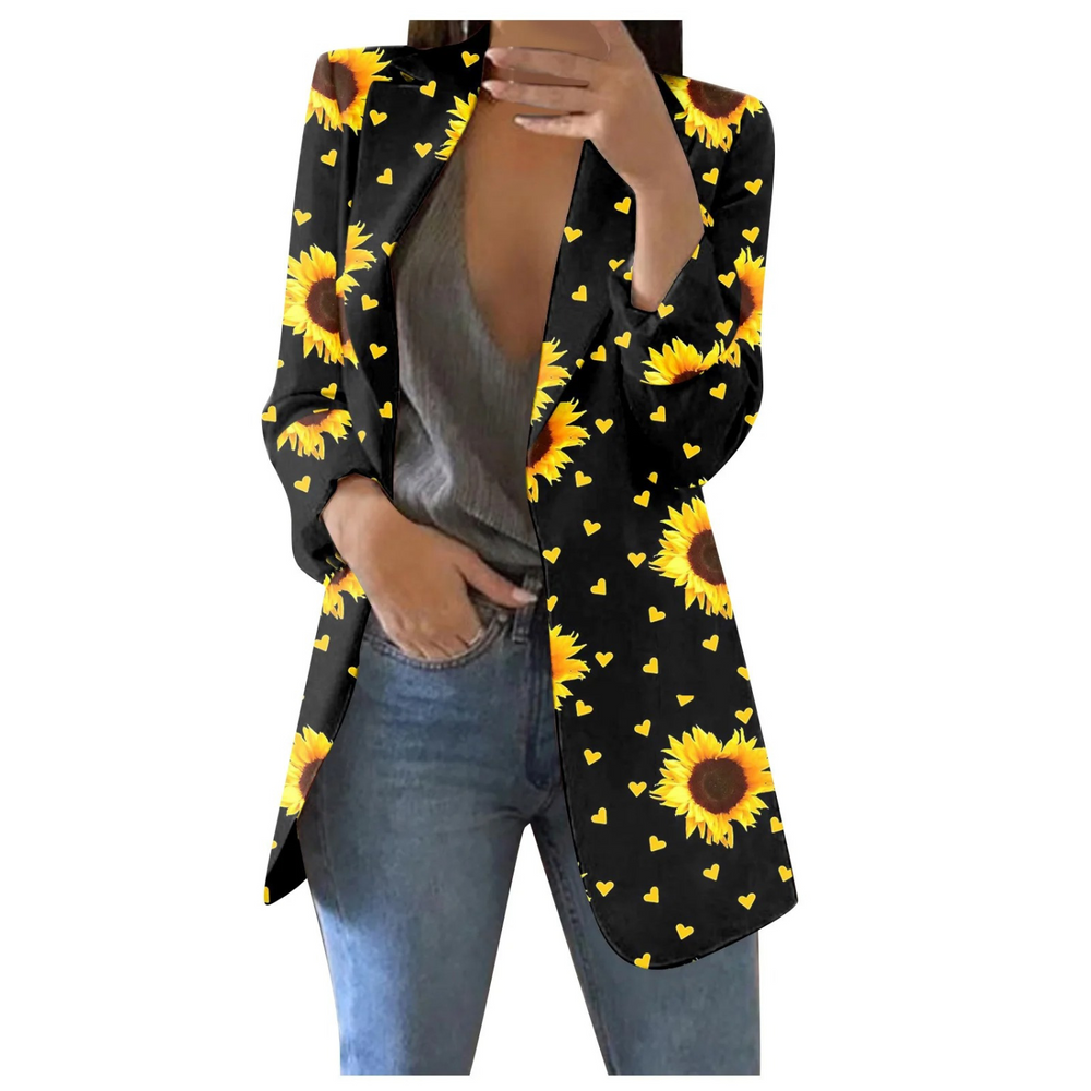 Savannah – Printed Cropped Blazer