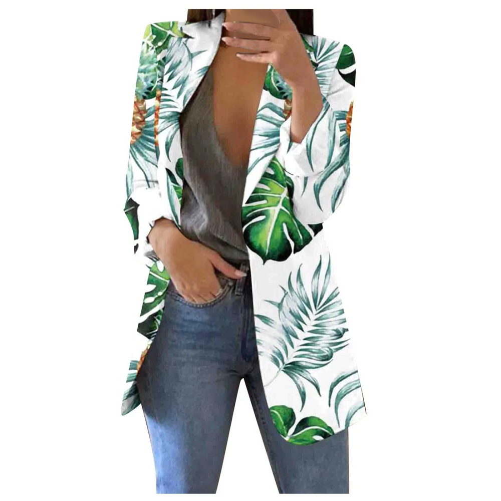 Savannah – Printed Cropped Blazer
