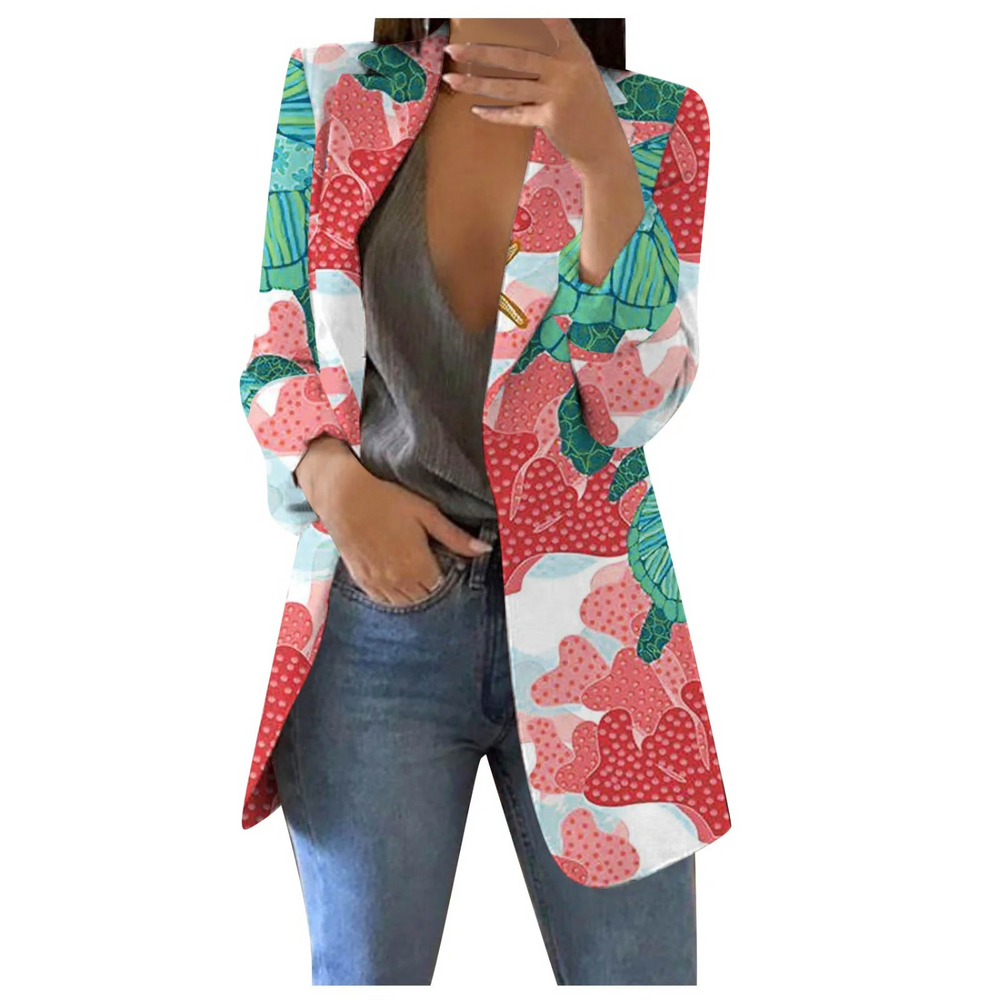 Savannah – Printed Cropped Blazer