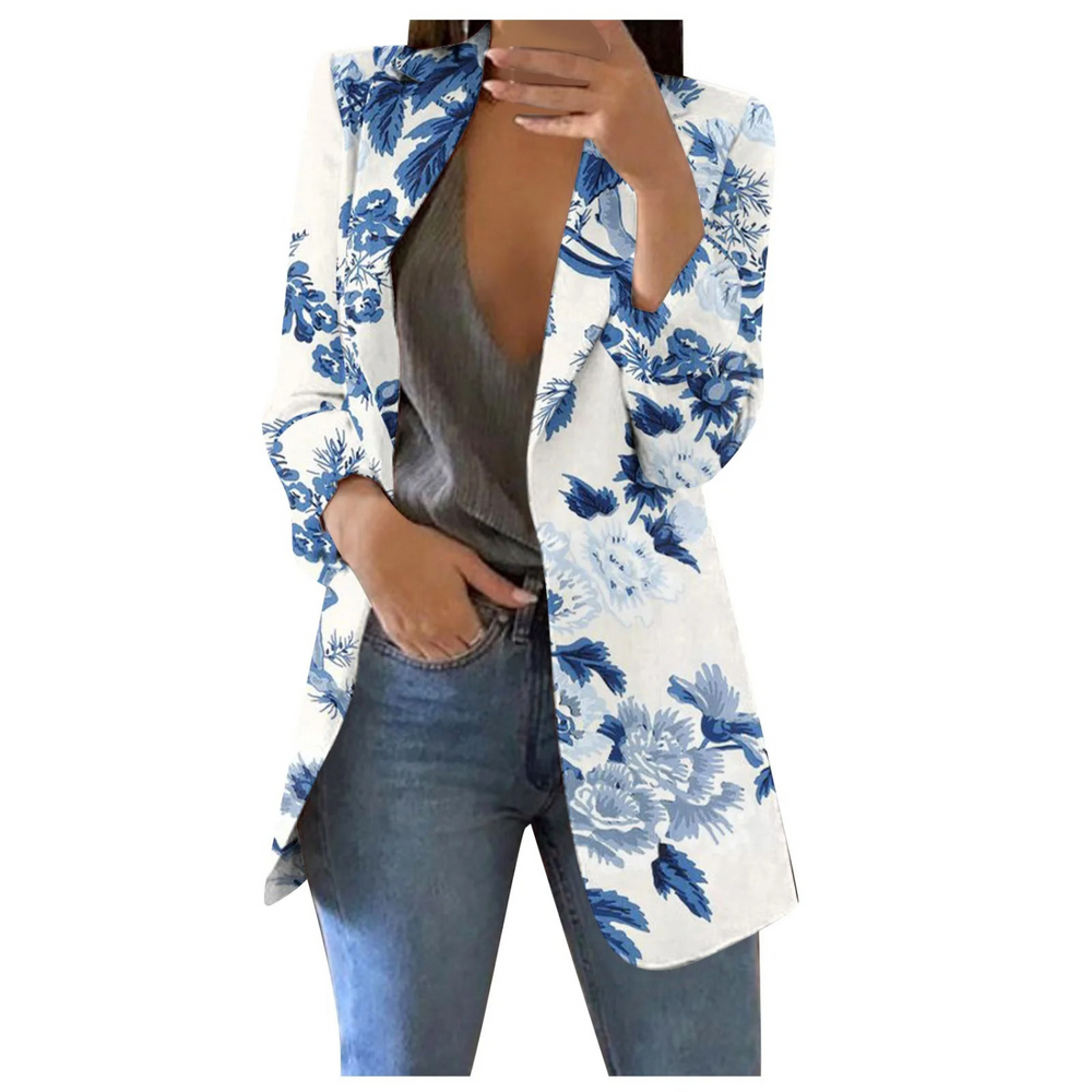Savannah – Printed Cropped Blazer