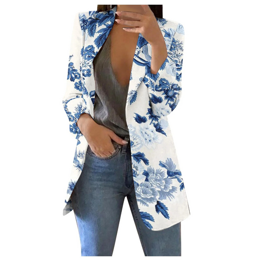 Savannah – Printed Cropped Blazer