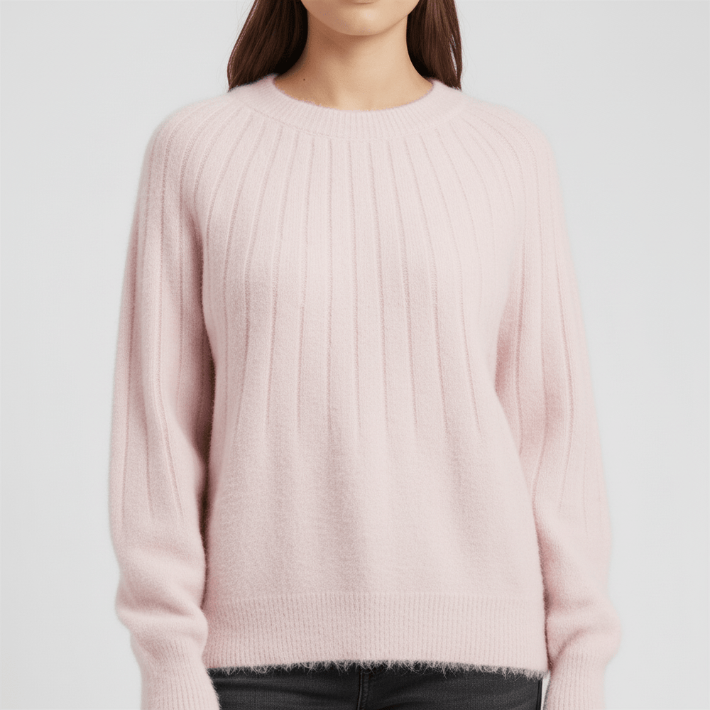 Women's Ribbed Long-Sleeve Sweater