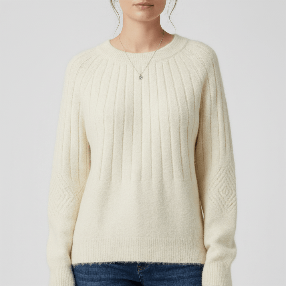 Women's Ribbed Long-Sleeve Sweater