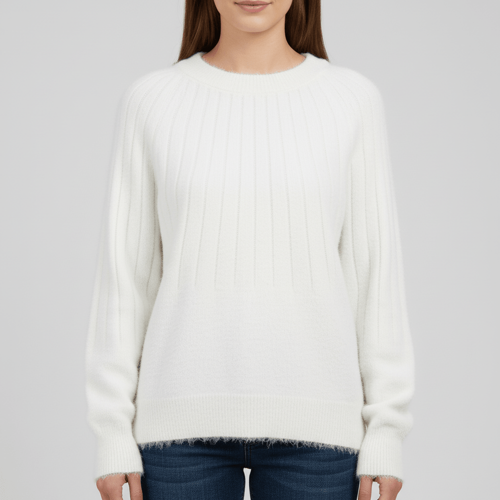 Women's Ribbed Long-Sleeve Sweater