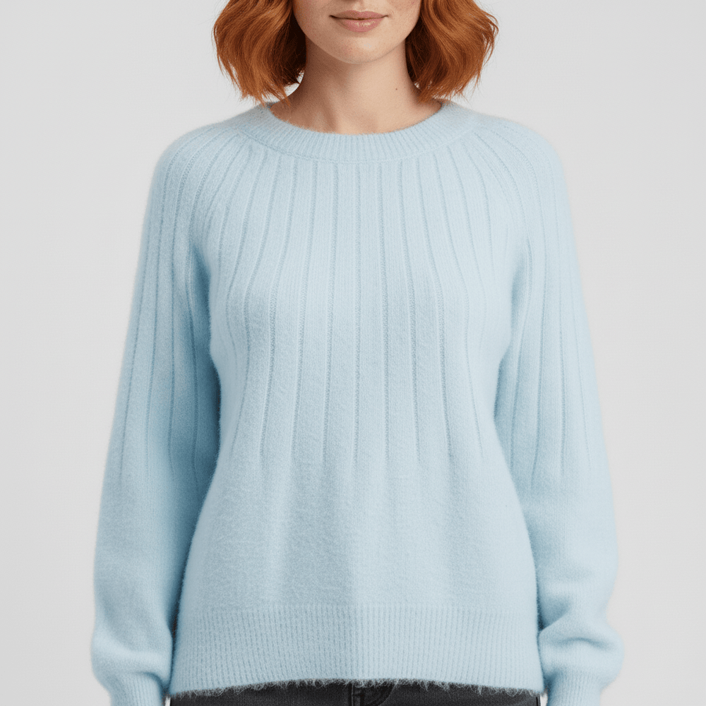 Women's Ribbed Long-Sleeve Sweater