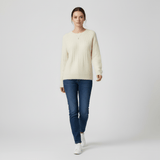 Women's Ribbed Long-Sleeve Sweater