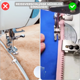 Optimized Product Title: "Präziser Reißverschluss-Nähfuß für Nähmaschinen – Ideal für exakte Nähte und professionelle Ergebnisse" 

This title includes relevant keywords and highlights the product's benefits, making it more appealing for Google Shopping.