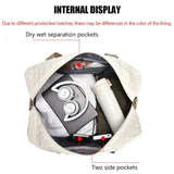 Foldable Travel Duffel Bag – Nylon, Separate Shoe Compartment & Water-Repellent