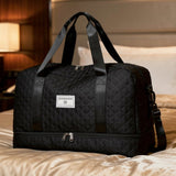 Foldable Travel Duffel Bag – Nylon, Separate Shoe Compartment & Water-Repellent