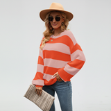 Striped ladies' cardigan - Lena