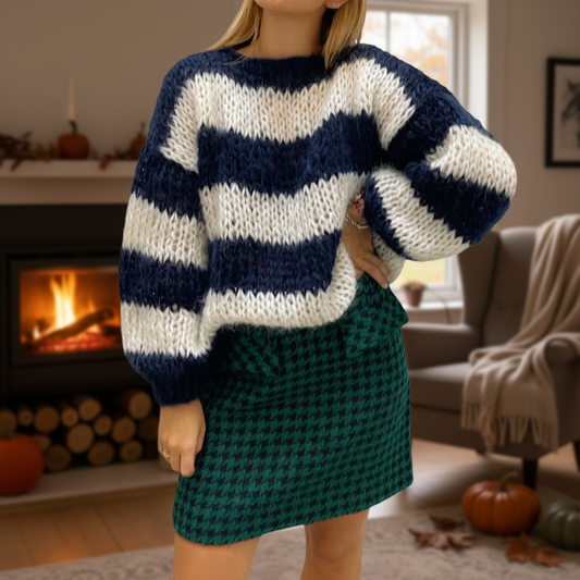 Striped knitted jumper - Hannah