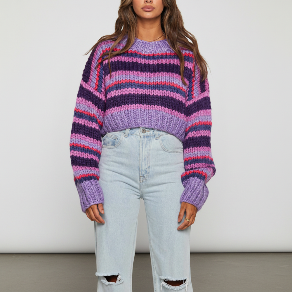 Striped knitted jumper - Hannah - 8