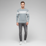 Striped men's knitted jumper - Pascal