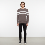 Striped men's knitted jumper - Pascal