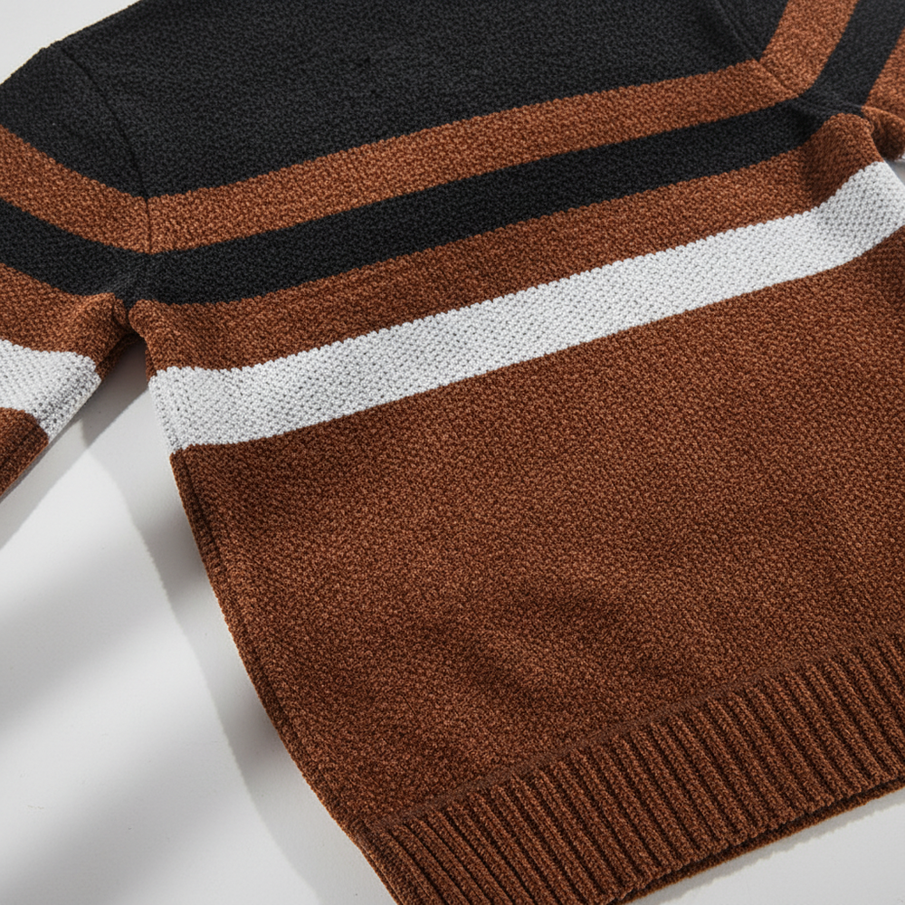 Sporty knitted sweater - Jimmy