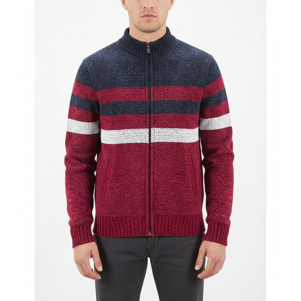 Sporty knitted sweater - Jimmy