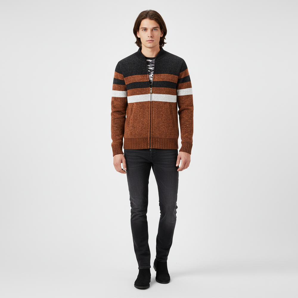 Striped knit sweater - Karl