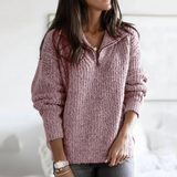 Knitted autumn sweater - Regina