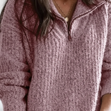 Knitted autumn sweater - Regina
