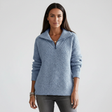 Knitted autumn sweater - Regina