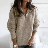 Knitted autumn sweater - Regina
