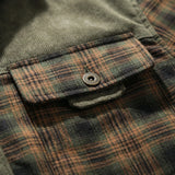 Lined jacket with plaid pattern - Joel