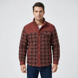 Lined jacket with plaid pattern - Joel