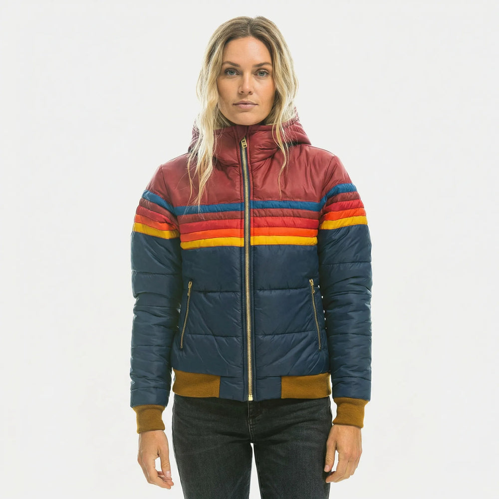Quilted Women's Jacket with Hood - Eileen