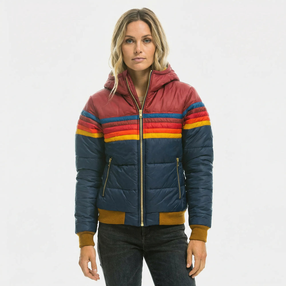 Quilted Women's Jacket with Hood - Eileen