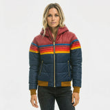 Quilted Women's Jacket with Hood - Eileen