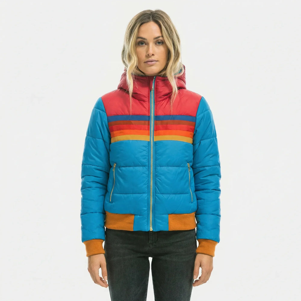 Quilted Women's Jacket with Hood - Eileen