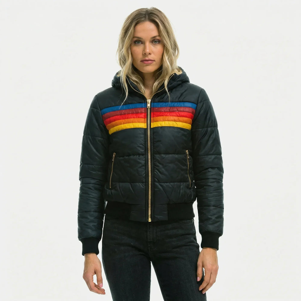 Quilted Women's Jacket with Hood - Eileen