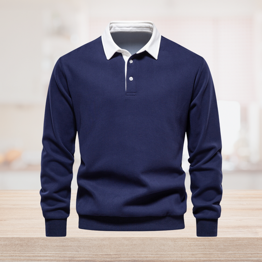 Hudson Polo Sweater for Men - Blue
