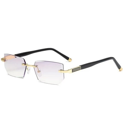 Progressive Reading Glasses – Blue Light Filter, Rimless Titanium & +1.00–+4.00 Diopter