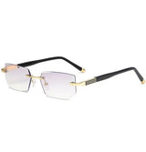 Progressive Reading Glasses – Blue Light Filter, Rimless Titanium & +1.00–+4.00 Diopter