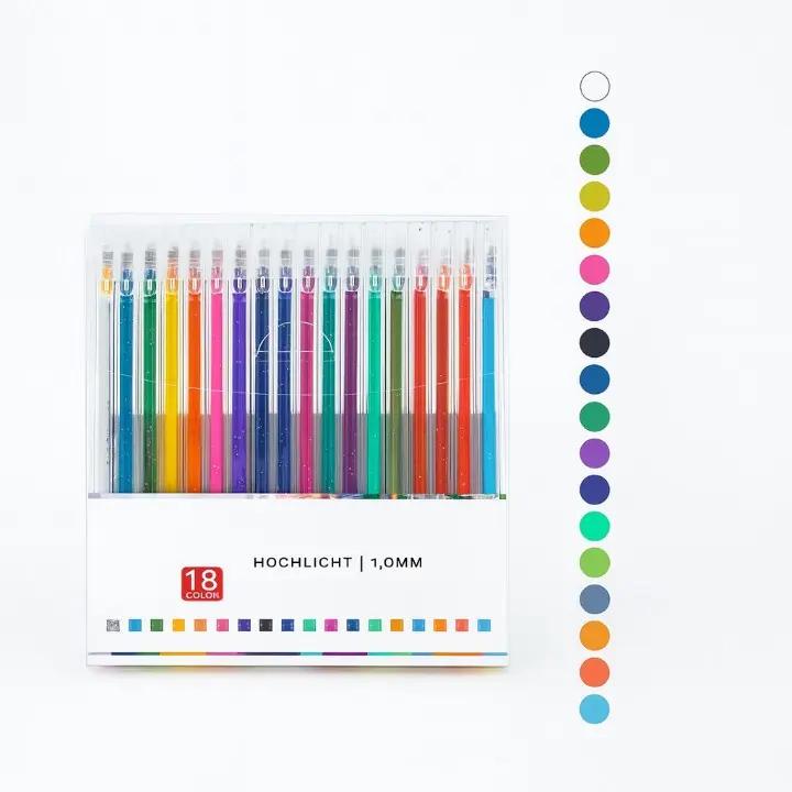 Glitzer-Gelstifte Set – 10 Farben für kreative Karten, Bullet Journals & DIY Projekte | Funkelnde Schreibwerkzeuge
