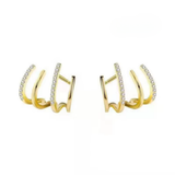Earrings Mothers Day Gift Gold Hoop Layered Minimalist Jewelry