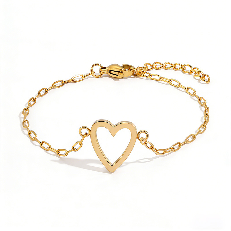 Bracelet Adjustable Heart Chain Matching Couple Jewelry