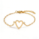 Bracelet Adjustable Heart Chain Matching Couple Jewelry