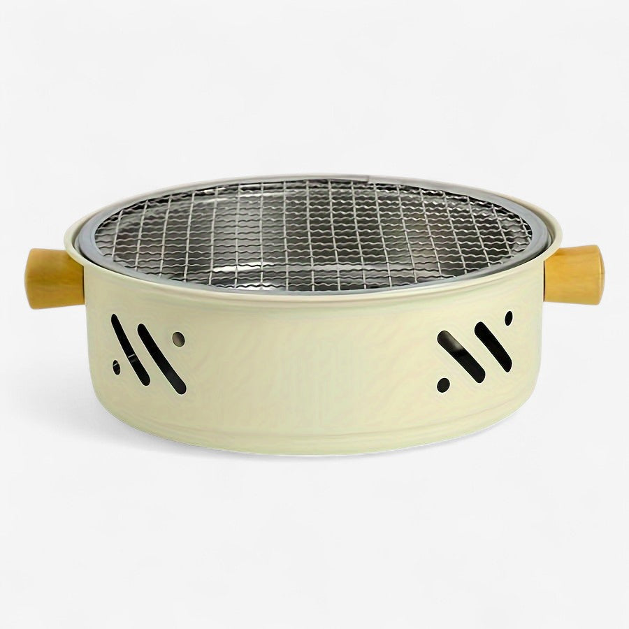 Optimized Product Title: **Tragbarer 28 cm Holzkohlegrill mit Holzgriffen – Ideal für Camping, Picknick & Garten** 

This title includes relevant keywords and highlights the product's features and potential uses, making it more appealing for Google Shoppi