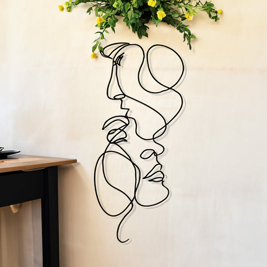 3D Metal Wall Art – Modern Design, Decorative Accent & For Living Room, Office and Bedroom