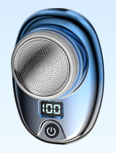 Mini Electric Shaver – USB-C Rechargeable, IPX7 Waterproof, 6-Blade, LED Display